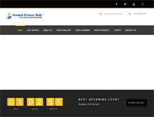 Tablet Screenshot of gospelprayerhall.com